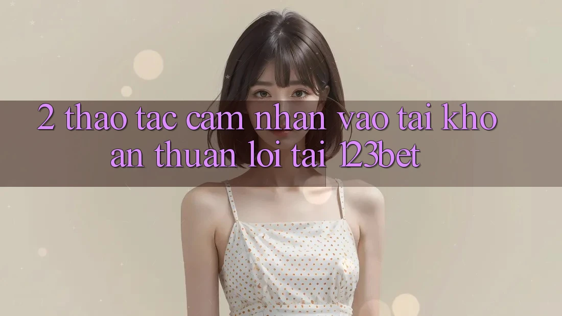 2. Thao tác Cảm nhận “Vào tài khoản Thuận lợi” Tại 123bet