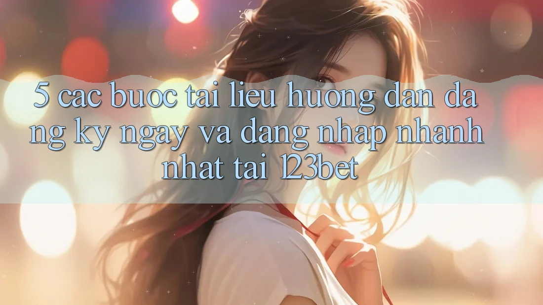 5. Các bước Tài liệu hướng dẫn Đăng ký ngay Và Đăng Nhập Nhanh Nhất Tại 123bet