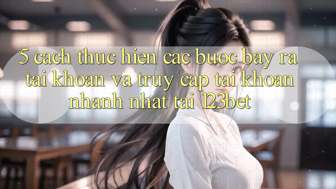 5. Cách thực hiện Các Bước Bày ra tài khoản Và Truy cập tài khoản Nhanh Nhất Tại 123bet