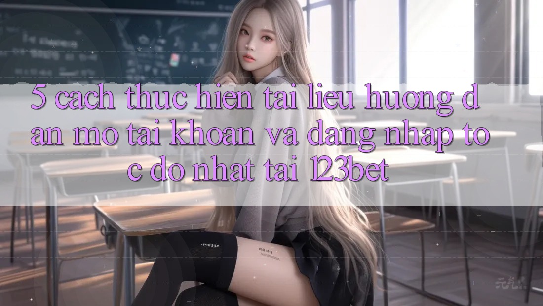 5. Cách thực hiện Tài liệu hướng dẫn Mở tài khoản Và Đăng Nhập Tốc độ Nhất Tại 123bet