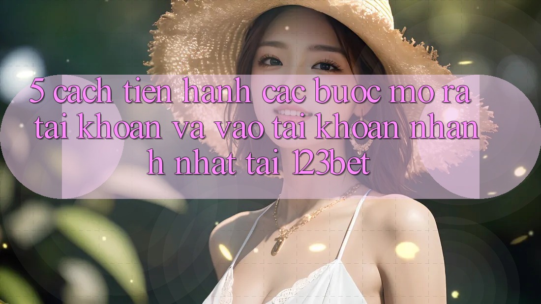5. Cách tiến hành Các Bước Mở ra tài khoản Và Vào tài khoản Nhanh Nhất Tại 123bet