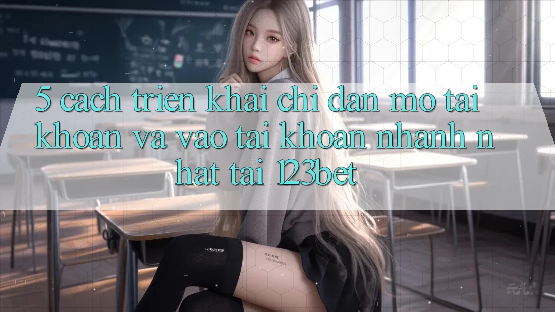 5. Cách triển khai Chỉ dẫn Mở tài khoản Và Vào tài khoản Nhanh Nhất Tại 123bet