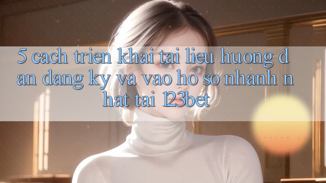 5. Cách triển khai Tài liệu hướng dẫn Đăng Ký Và Vào hồ sơ Nhanh Nhất Tại 123bet