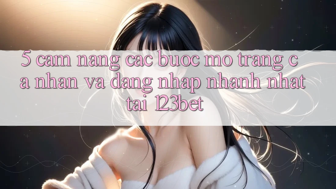 5. Cẩm nang Các Bước Mở trang cá nhân Và Đăng Nhập Nhanh Nhất Tại 123bet
