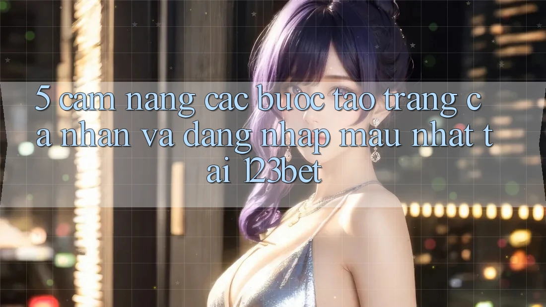 5. Cẩm nang Các Bước Tạo trang cá nhân Và Đăng Nhập Mau Nhất Tại 123bet
