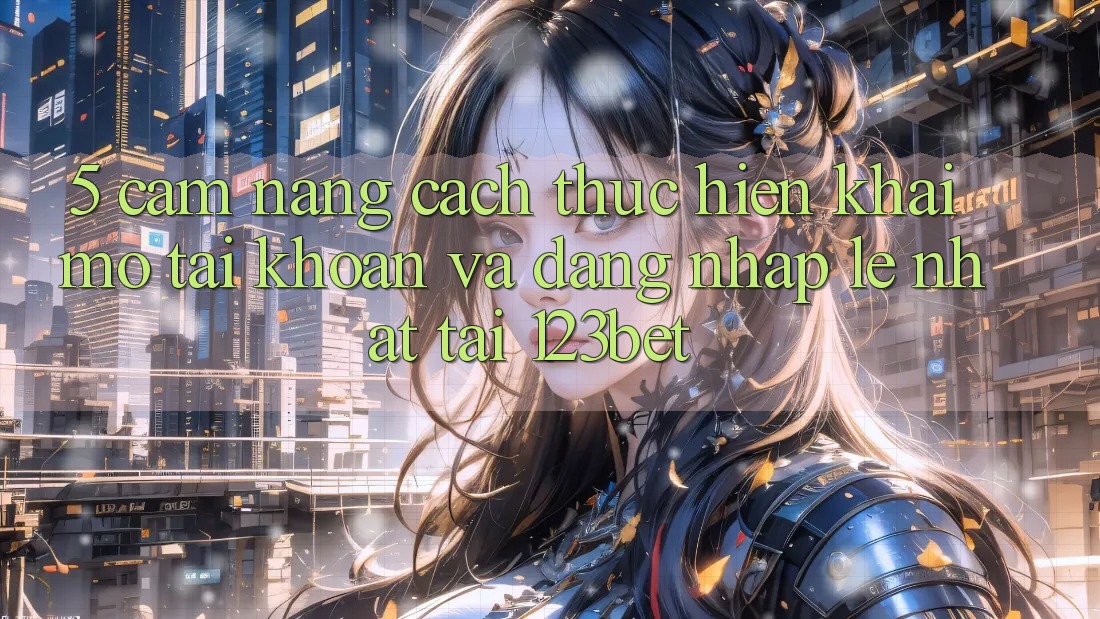 5. Cẩm nang Cách thực hiện Khai mở tài khoản Và Đăng Nhập Lẹ Nhất Tại 123bet