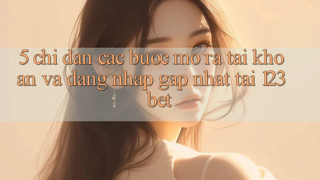 5. Chỉ dẫn Các Bước Mở ra tài khoản Và Đăng Nhập Gấp Nhất Tại 123bet