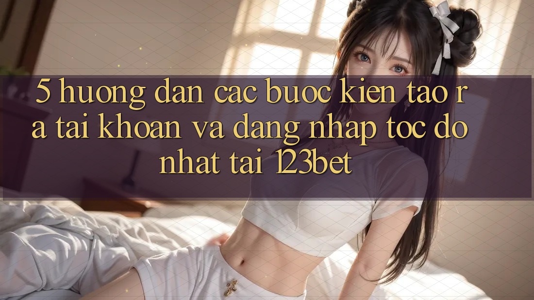 5. Hướng Dẫn Các Bước Kiến tạo ra tài khoản Và Đăng Nhập Tốc độ Nhất Tại 123bet