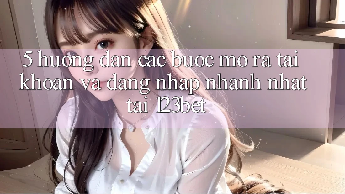 5. Hướng Dẫn Các Bước Mở ra tài khoản Và Đăng Nhập Nhanh Nhất Tại 123bet