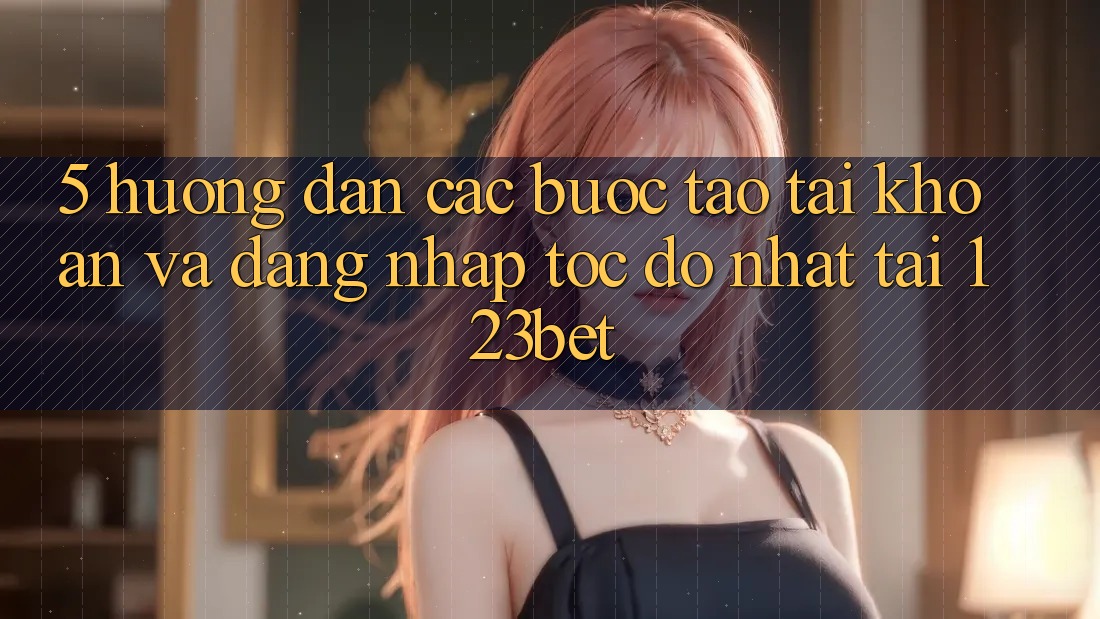 5. Hướng Dẫn Các Bước Tạo tài khoản Và Đăng Nhập Tốc độ Nhất Tại 123bet