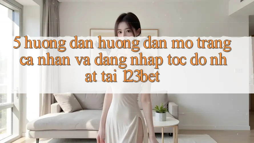 5. Hướng Dẫn Hướng dẫn Mở trang cá nhân Và Đăng Nhập Tốc độ Nhất Tại 123bet