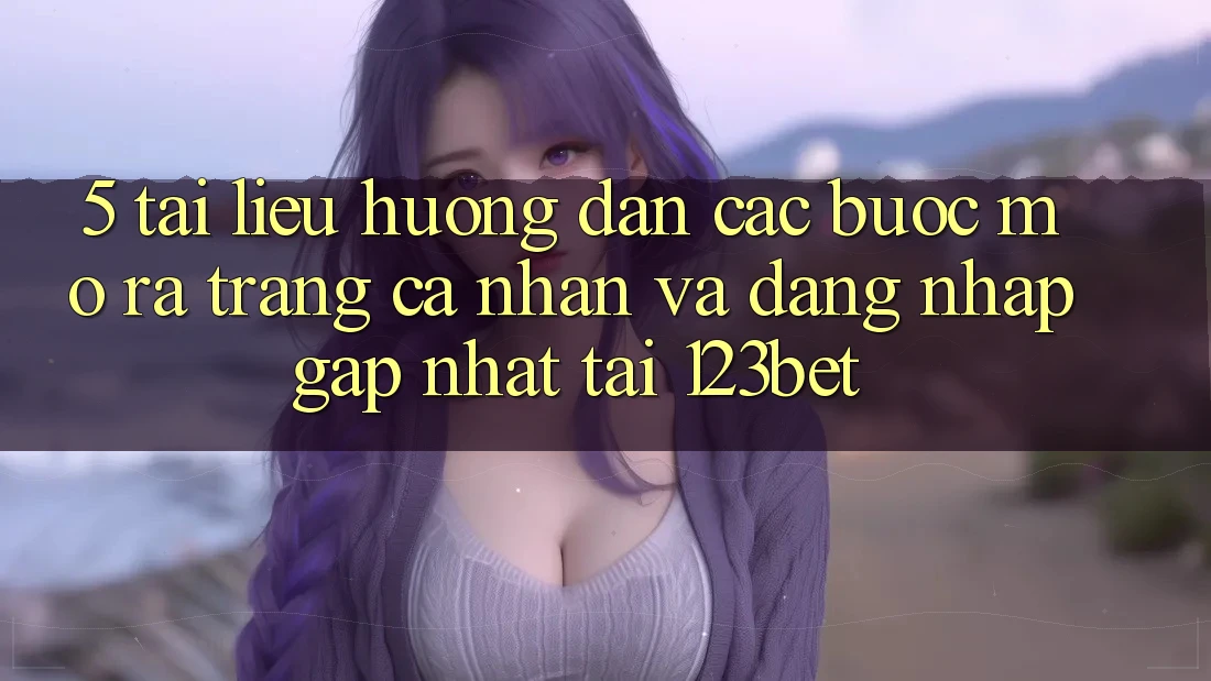 5. Tài liệu hướng dẫn Các Bước Mở ra trang cá nhân Và Đăng Nhập Gấp Nhất Tại 123bet