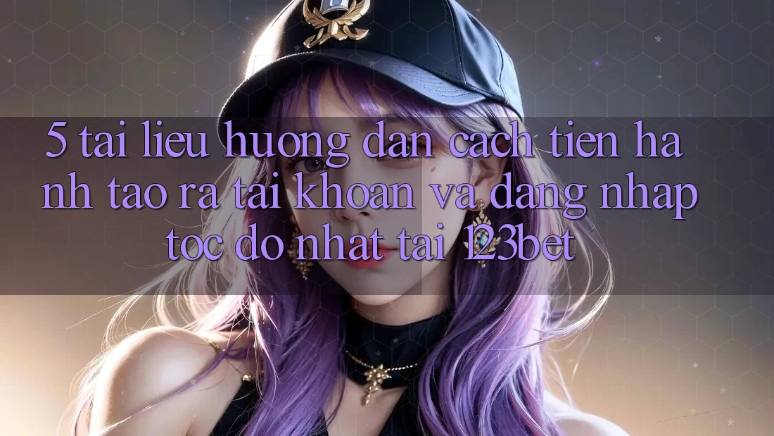 5. Tài liệu hướng dẫn Cách tiến hành Tạo ra tài khoản Và Đăng Nhập Tốc độ Nhất Tại 123bet