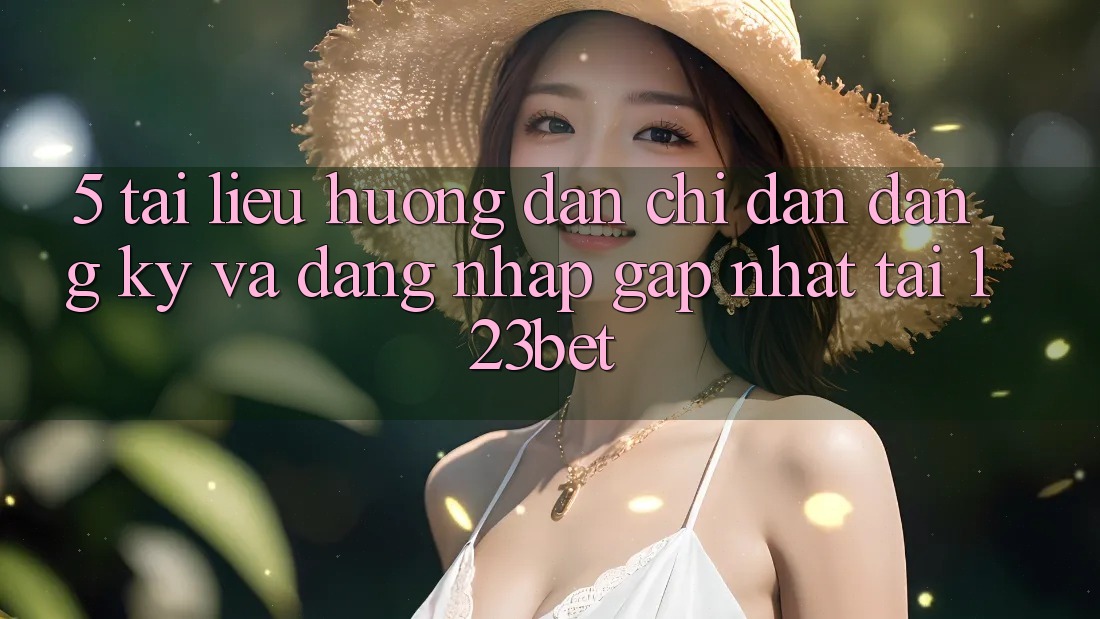 5. Tài liệu hướng dẫn Chỉ dẫn Đăng Ký Và Đăng Nhập Gấp Nhất Tại 123bet