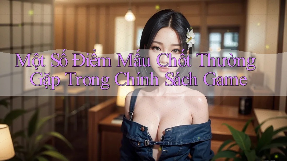 Một Số Điểm Mấu Chốt Thường Gặp Trong Chính Sách Game