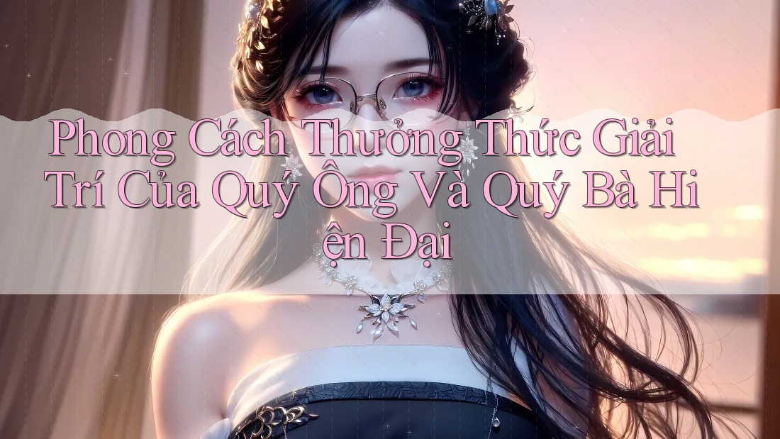 Phong Cách Thưởng Thức Giải Trí Của Quý Ông Và Quý Bà Hiện Đại
