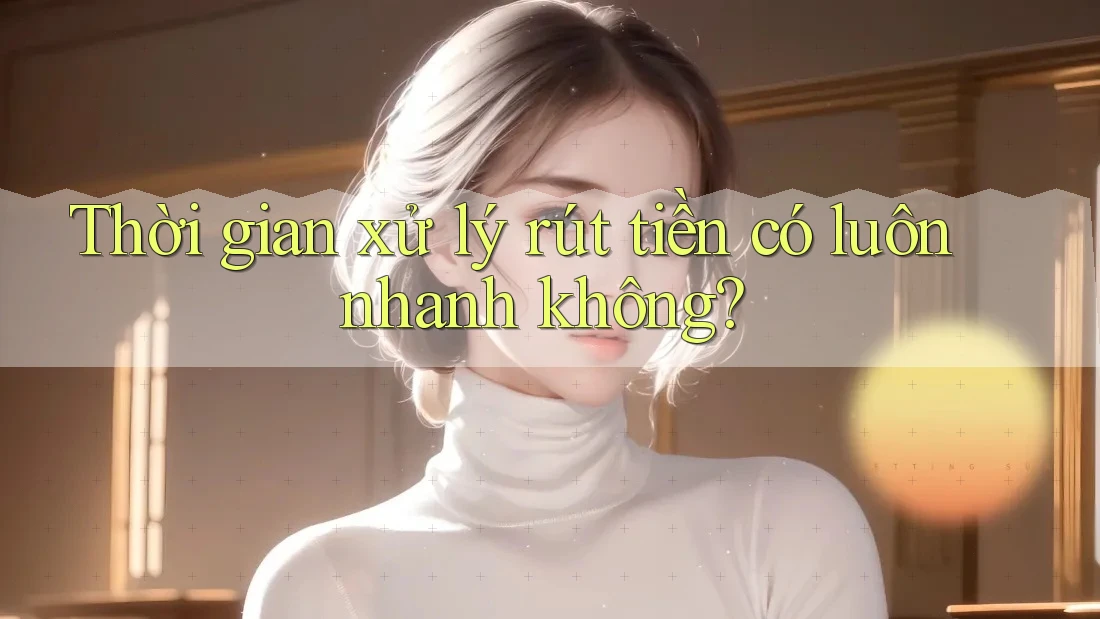 Thời gian xử lý rút tiền có luôn nhanh không?